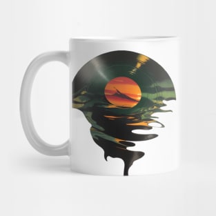 Cool Vinyl Lp Music Record Sunset Mug